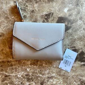 Michael Kors Blakely Small Card Wallet Pearl Grey